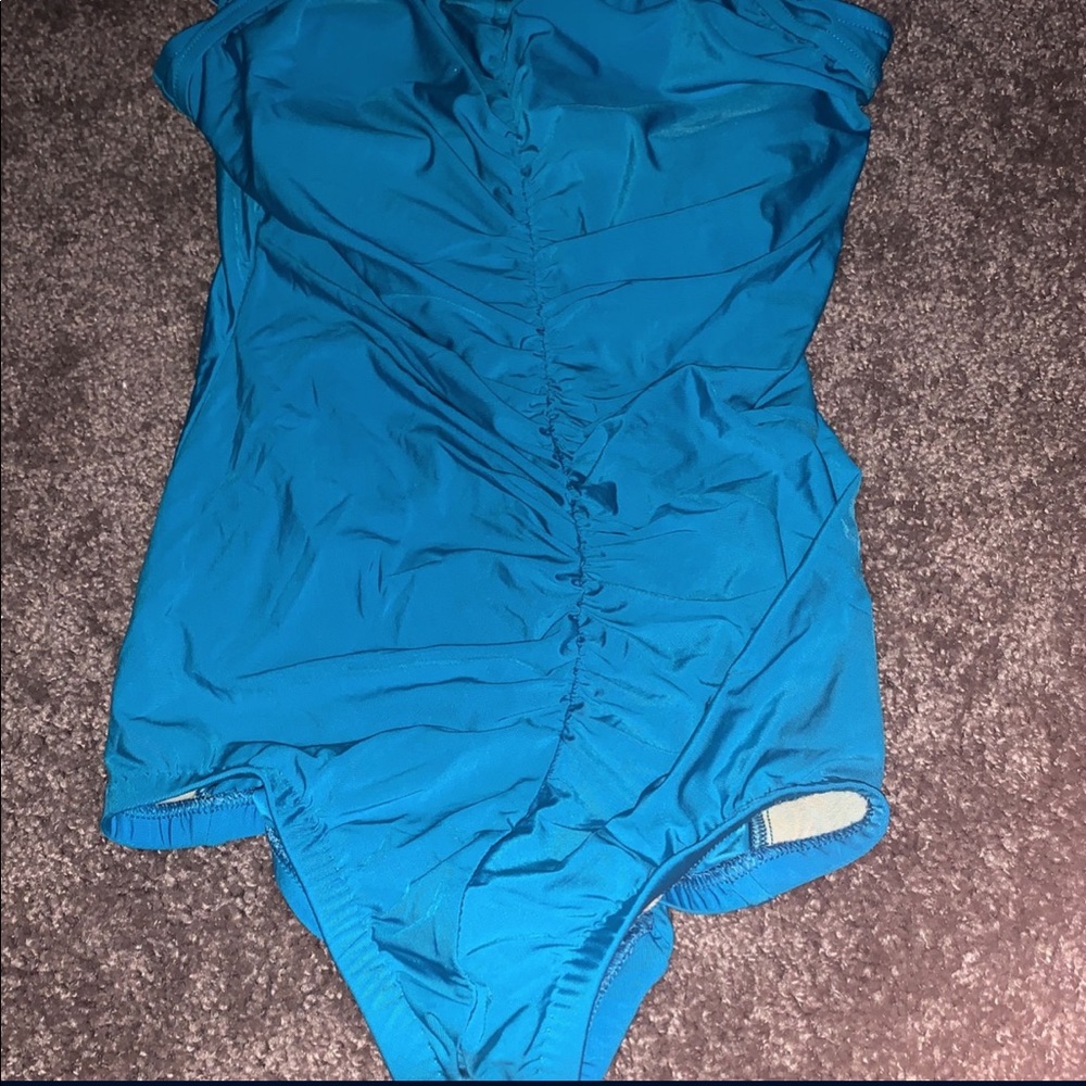 Maxine Baby Blue One Piece Swim Suite